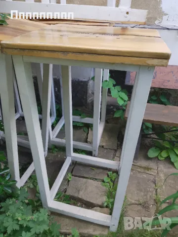 Високи дървени маси , снимка 3 - Други стоки за дома - 50111874