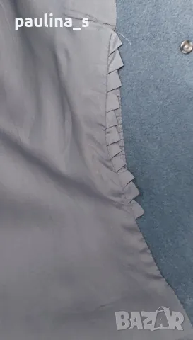 Винтидж / Луксозно палто в цвят Тюркоаз "Three luster" / голям размер , снимка 16 - Палта, манта - 26879606