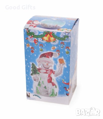 Комплект 4 броя Светещ Снежен човек, Коледна украса, снимка 7 - Декорация за дома - 43089861