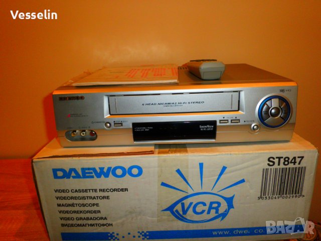 DAEWOO ST 847 Video plаyer, снимка 4 - Плейъри, домашно кино, прожектори - 43287108