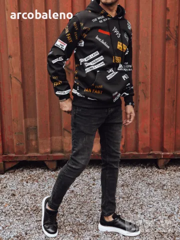 Мъжки суичър с качулка , снимка 2 - Суичъри - 47536493