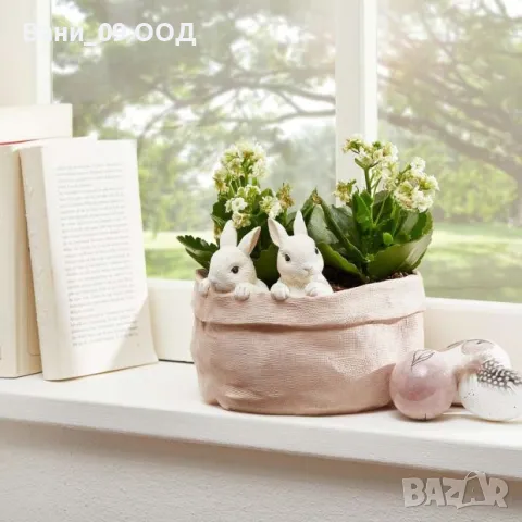 Кашпа "Зайчета", снимка 2 - Саксии и кашпи - 49170018