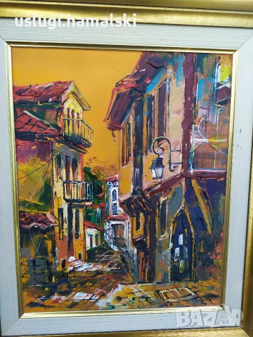 Картина живопис/Иван Дамянов, снимка 2 - Антикварни и старинни предмети - 52788650