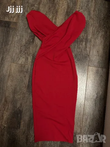 Официална червена рокля, снимка 2 - Рокли - 49455434