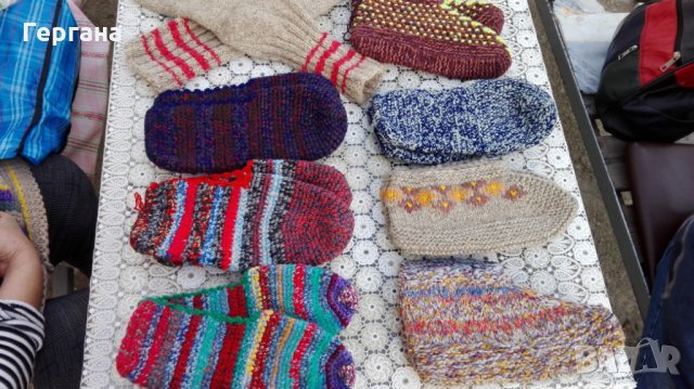 Ръчно изработени чорапи и терлици от вълна и памук, снимка 5 - Други - 27062742