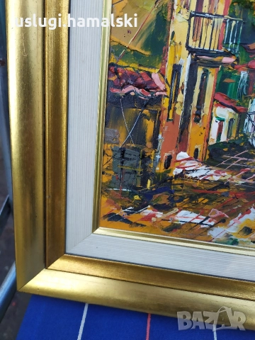 Картина живопис/Иван Дамянов, снимка 5 - Антикварни и старинни предмети - 52788650