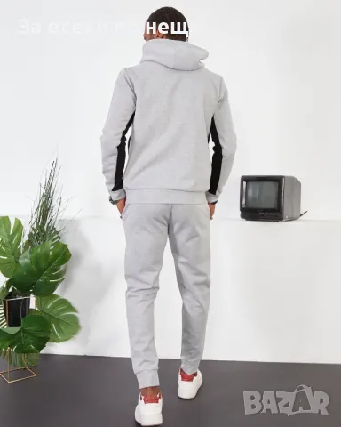 Мъжки сив спортен комплект The North Face, снимка 2 - Спортни дрехи, екипи - 48230744