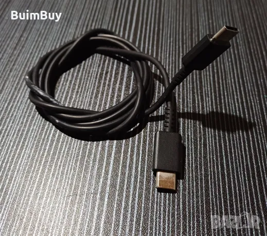 Кабел за данни, 1,8 м, USB-C, за Samsung Galaxy, черен, снимка 1 - USB кабели - 48553433