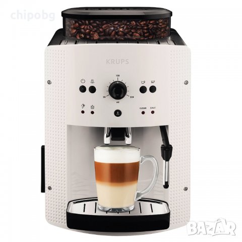Кафемашина, Krups EA810570, Espresseria Automatic Manual, Coffee machine, 1450W, 15 bar, white, снимка 1 - Кафемашини - 38420794