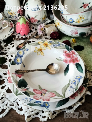 Сервиз Villeroy & Boch – Flora Bella, снимка 2 - Сервизи - 52417762