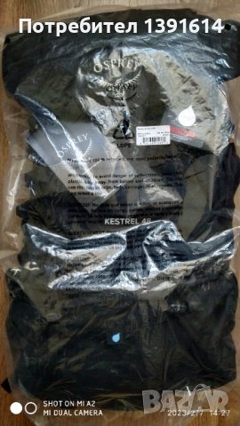 Osprey Kestrel 48 Black , снимка 7 - Раници - 39590242