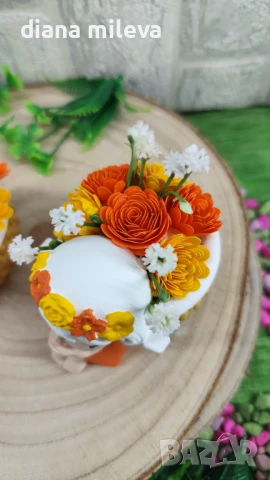 Ангелчета в цвят оранжев и жълт!!, снимка 13 - Декорация за дома - 50978425