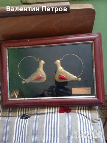 Пано обетки голубици,колекционерско, снимка 1 - Антикварни и старинни предмети - 43162704