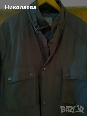 Мъжка шуба в цвят каки,XL, снимка 3 - Якета - 28102432
