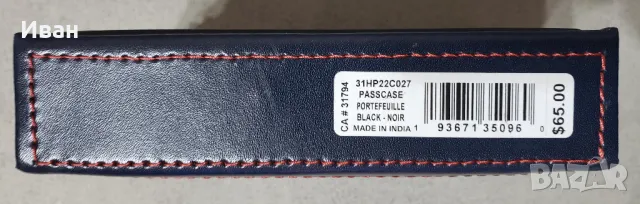 Нов, мъжки портфейл TOMMY HILFIGER – естествена кожа, снимка 9 - Портфейли, портмонета - 48494050