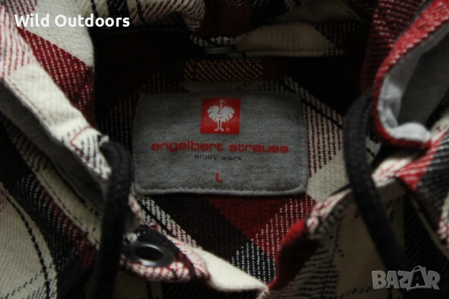 ENGELBERT STRAUSS hooded shirt Roughtough - мъжка риза-яке, размер L, снимка 4 - Екипировка - 53236424