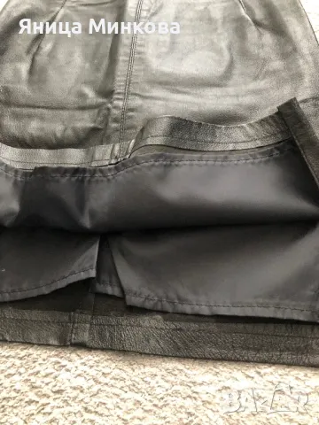 Дамска пола от естествена кожа, снимка 8 - Поли - 48797125