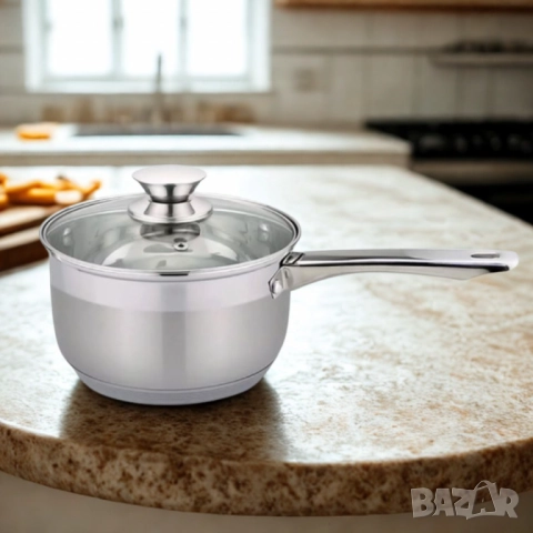 Касерола с капак Rosberg, 16 см, Неръждаема стомана, снимка 4 - Съдове за готвене - 52137470