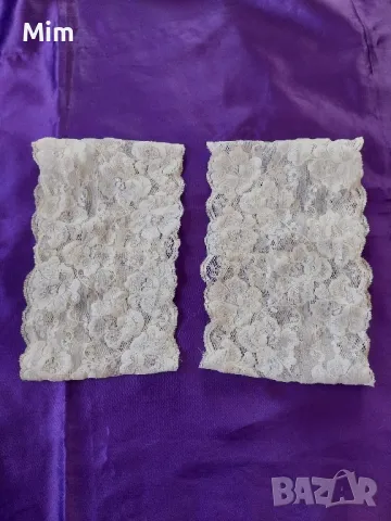 Бели дантелени, жартиери за бедра , снимка 4 - Бельо - 47319574