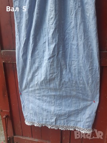 Автентична кенарена синя риза с дантела, снимка 8 - Антикварни и старинни предмети - 37225124