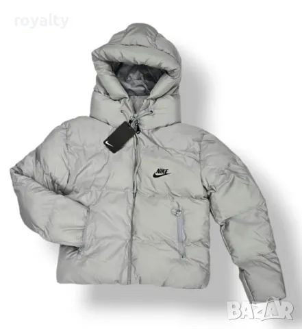 Nike сиво дамско яке с качулка 