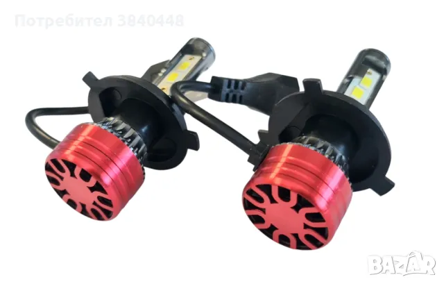 LED Диодни Крушки 60W H1,H4,H7,HB4,HIR2 и H8/H11 2бр комплект, снимка 8 - Аксесоари и консумативи - 47847280