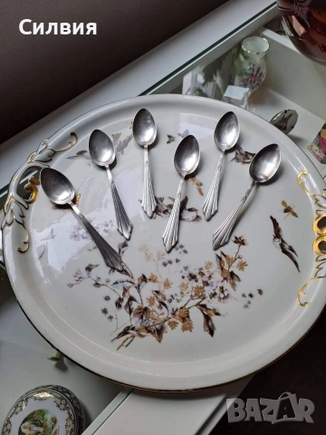 Посребрени десертни лъжички 