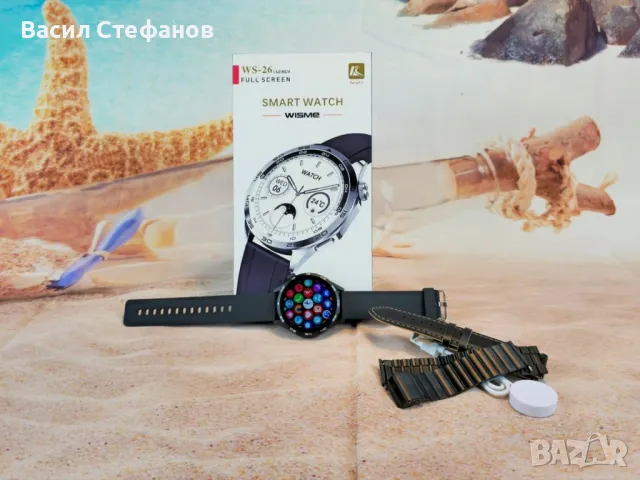 Мъжки смарт часовник SMART WS-26 (3бр каишки)

, снимка 1