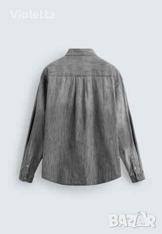 Мъжка риза Zara, нова с етикет, снимка 2 - Ризи - 52708932
