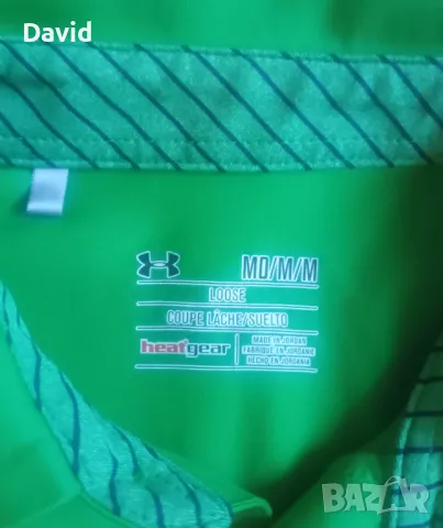 Оригинална поло фланелка Under Armour Performance HeatGear, снимка 4 - Тениски - 50082715