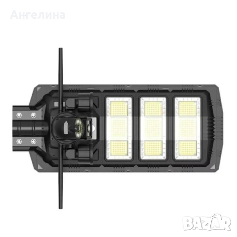 Интелигентна 2 в 1 улична соларна лампа с вградена 5MP камера – 1800W мощност, 360° покритие и нощно, снимка 2 - Соларни лампи - 51561241