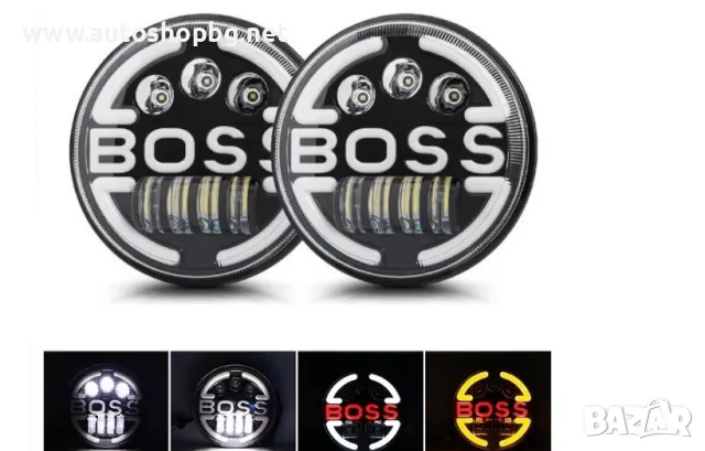 Универсални 7" ЛЕД Фарове, снимка 7 - Части - 47925804