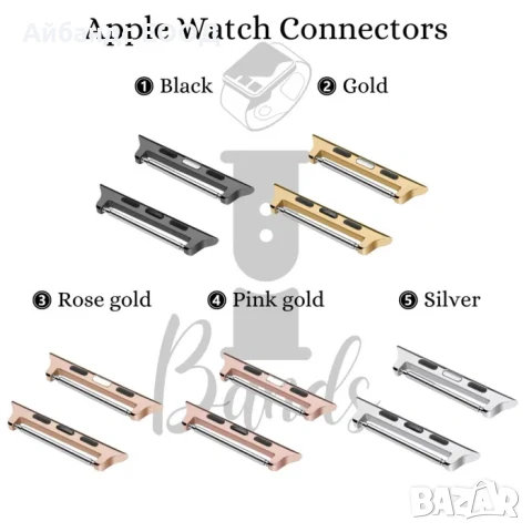 Стоманен конектор за Apple Watch ULTRA/SE/11/10/9/8/7/6/5, снимка 3 - Други - 49423027