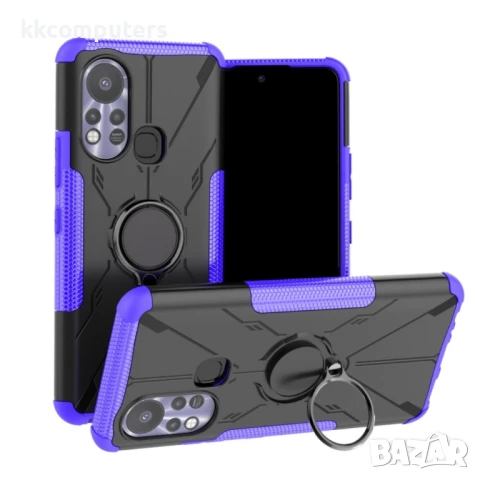 Infinix Hot 11S Удароустойчив Ring Holder Калъф и Протектор, снимка 3 - Калъфи, кейсове - 51274182