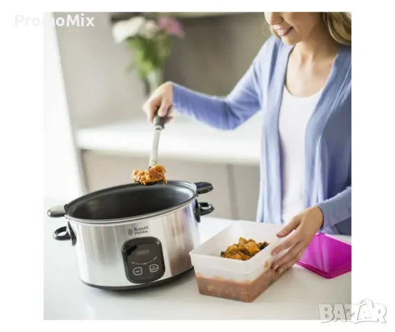 Уред за бавно готвене Russell Hobbs 22750-56 Maxicook Slow Cooker 6л 200W Съд за готвене с капак, снимка 1 - Мултикукъри - 49530412