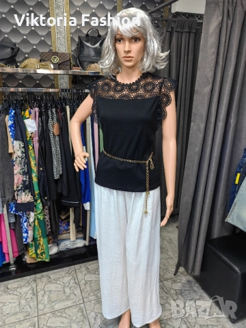 дамска блуза с дантела, снимка 4 - Корсети, бюстиета, топове - 52525368