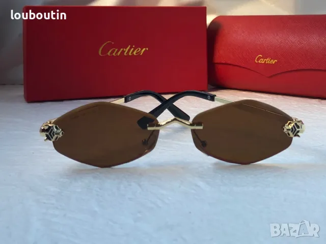 Cartier 2024 дамски слънчеви очила ромб 3 цвята, снимка 13 - Слънчеви и диоптрични очила - 47931090