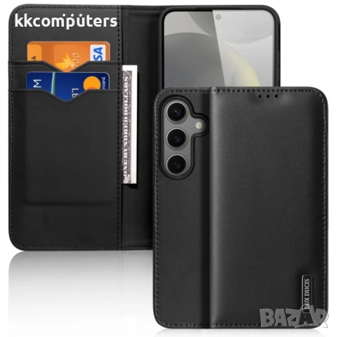 Samsung Galaxy S25 5G DUX DUCIS Wallet/ PU + TPU Кожен Калъф и Протектор