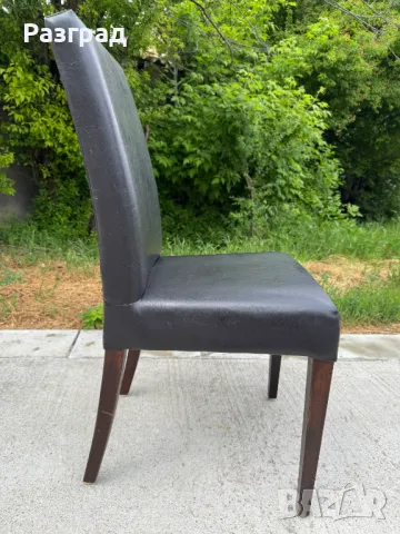 Трапезен кожен стол 1бр, снимка 7 - Столове - 50252498