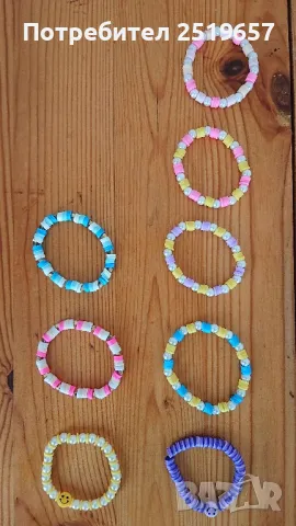 Гривни от маниста. Ръчна изработка от полимерна глина , снимка 6 - Други - 47417656