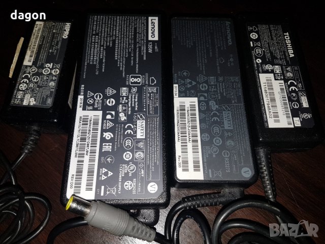 Зарядни за лаптопи (HP, Toshiba,  Lenovo ), снимка 5 - Други - 27161643