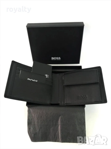 Hugo Boss Мъжки Портфейл Естествена Кожа Хюго Бос , снимка 2 - Портфейли, портмонета - 53483633