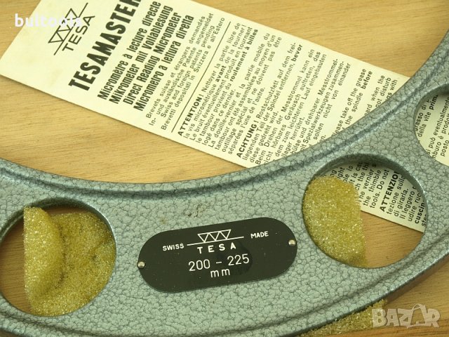 Микрометър с брояч 200-225мм./0.001мм. TESA TESAMASTER, снимка 2 - Други инструменти - 26501797