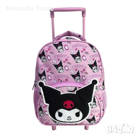 Ученическа раница в лилаво с 3D дизайн Kuromi, Различни видове, снимка 3 - Раници - 51621216