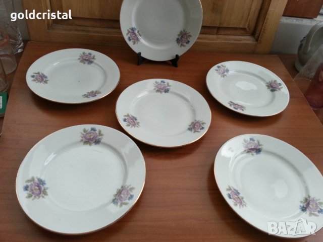 Стар български порцелан чинии , снимка 2 - Антикварни и старинни предмети - 39815481