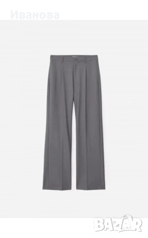 Панталон широк крачол сив, снимка 3 - Панталони - 50594450