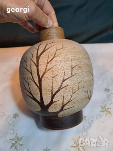 керамична ваза ръчна изработка 28/4, снимка 3 - Декорация за дома - 51887420