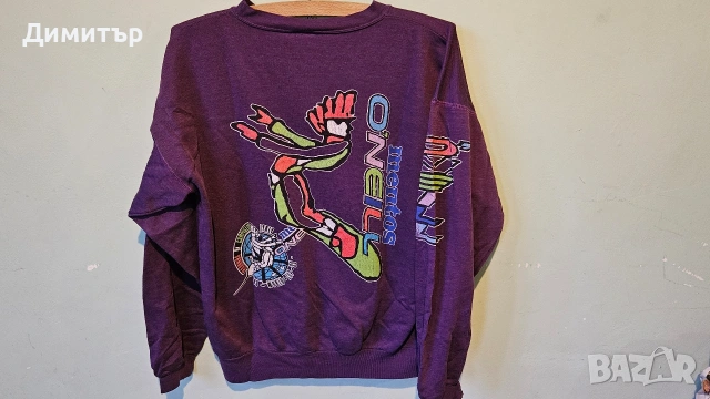 Блуза на O'neill Mentos World Cup 1990 Italy snowboard ski Large спорт ретро блуза , снимка 11 - Блузи - 53411144