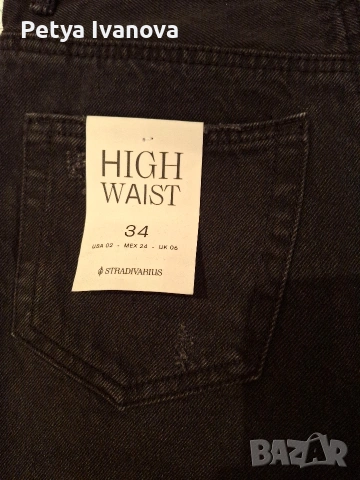 Три чифта къси дънкови панталони, размер 34, снимка 9 - Къси панталони и бермуди - 53486735