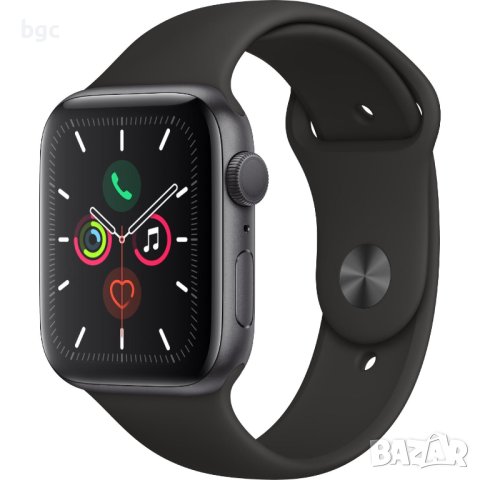 Нов Смарт часовник Apple Watch 5, GPS, Корпус Aluminium 44 мм, Sport Band, 44, Space Grey